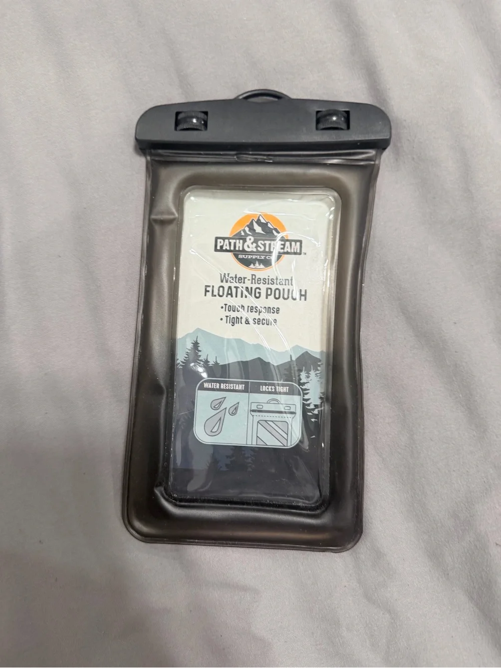 Water-Resistant Floating Pouch - Black